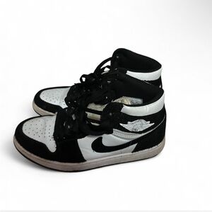 REP Black and white Jordan 1 trainers these are not real